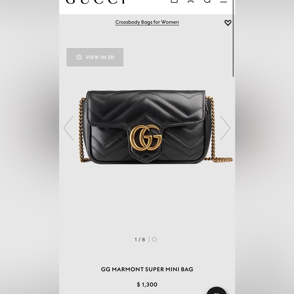 Gucci marmont super mini 🖤